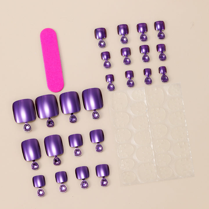 Glossy Gel Toenail Art Extensions Bowlift