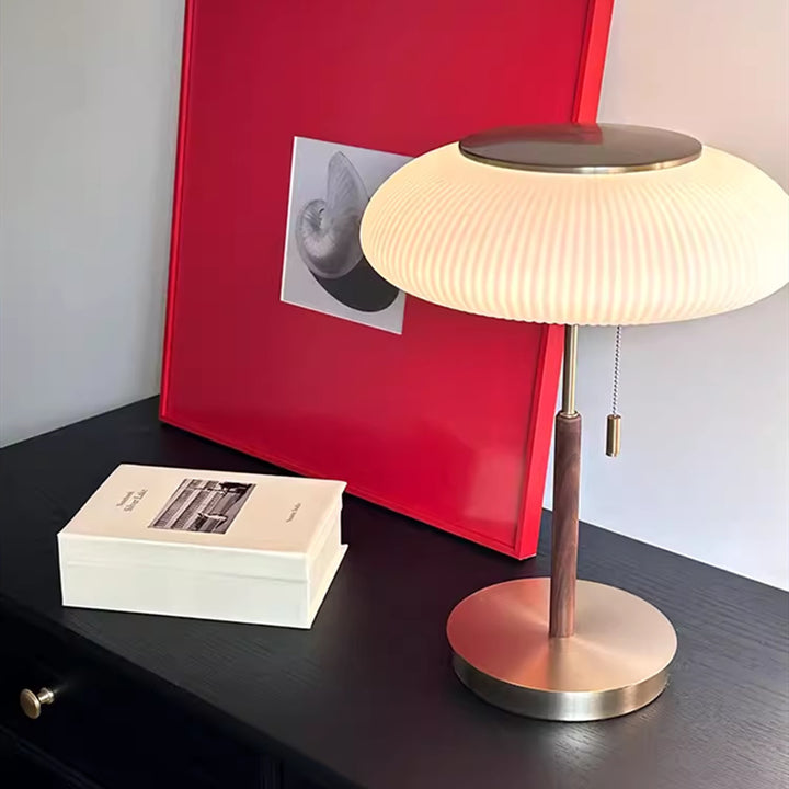 Elegant Table Lamp with Contemporary Fabric Shade