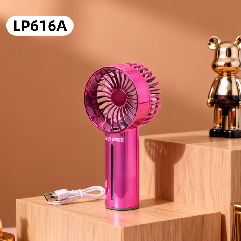 Women's portable spray fan with USB connection and ergonomic handle Bowlift