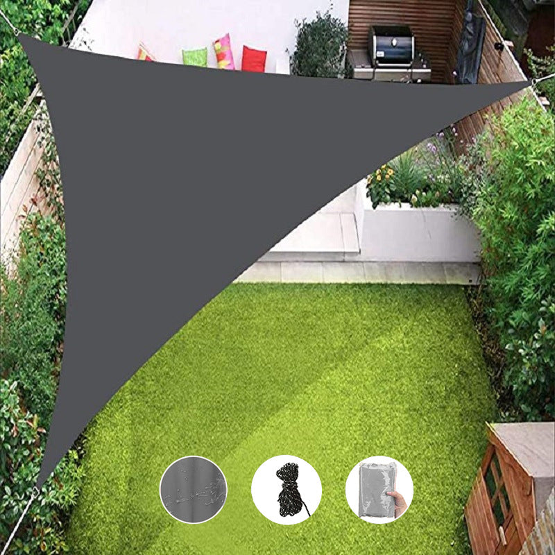 Triangular Outdoor Shade Sail Canopy Bowlift