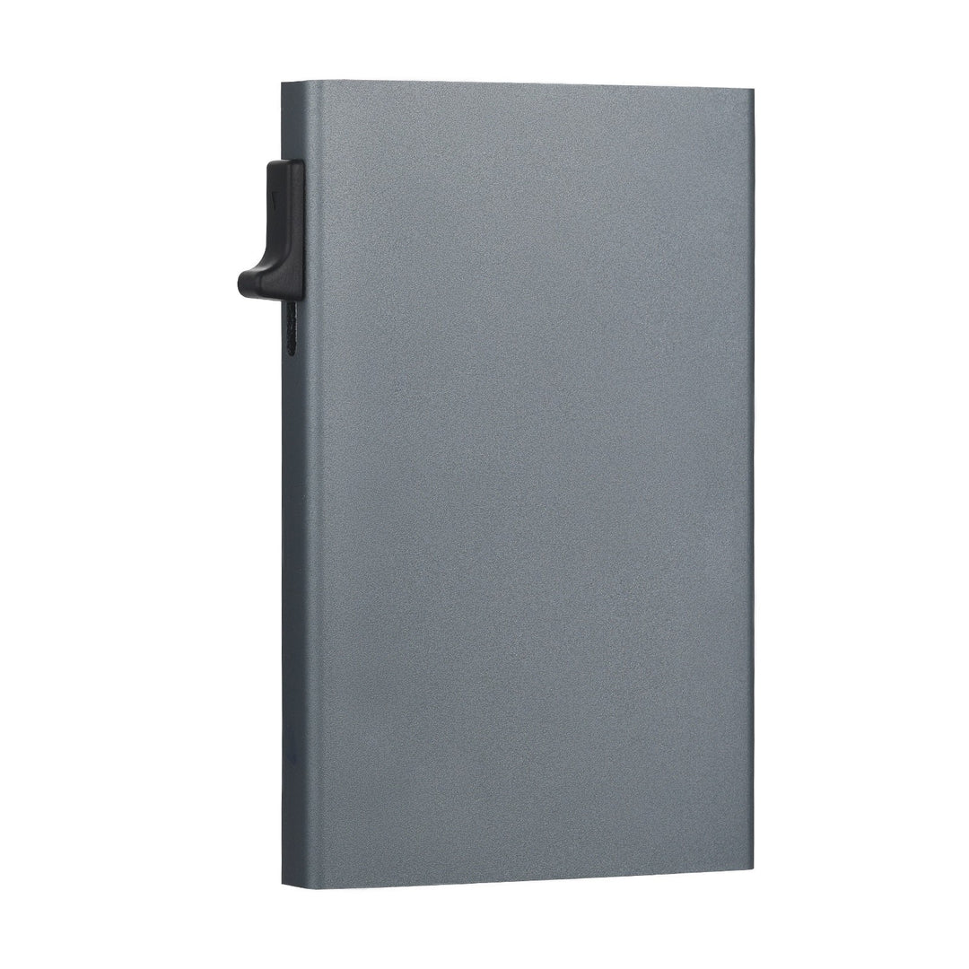 Slim RFID Blocking Aluminum Business Card Wallet With Pull Tab Bowlift