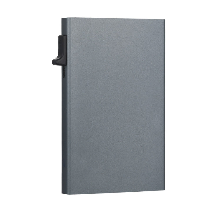 Slim RFID Blocking Aluminum Business Card Wallet With Pull Tab Bowlift