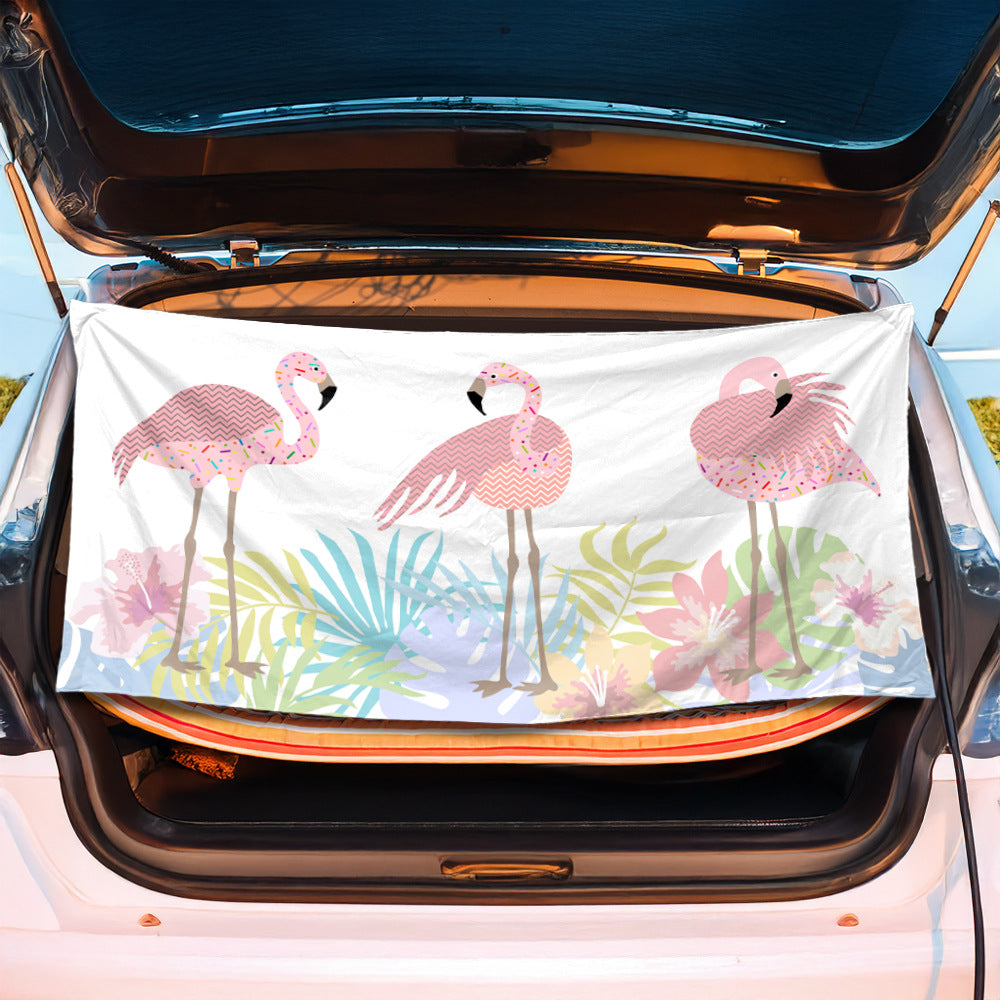 Trunk mat in creative flamingo design Bowlift