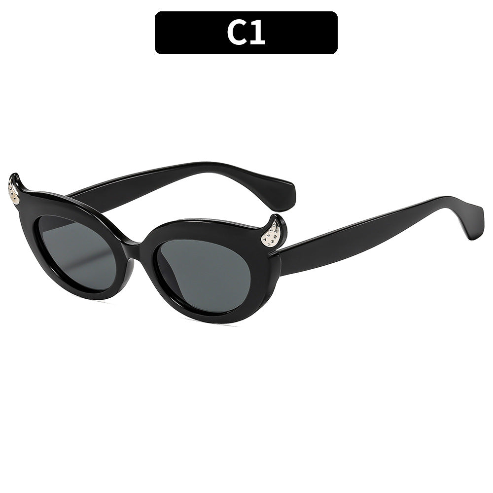 Playful Retro Cat-Eye Sunglasses