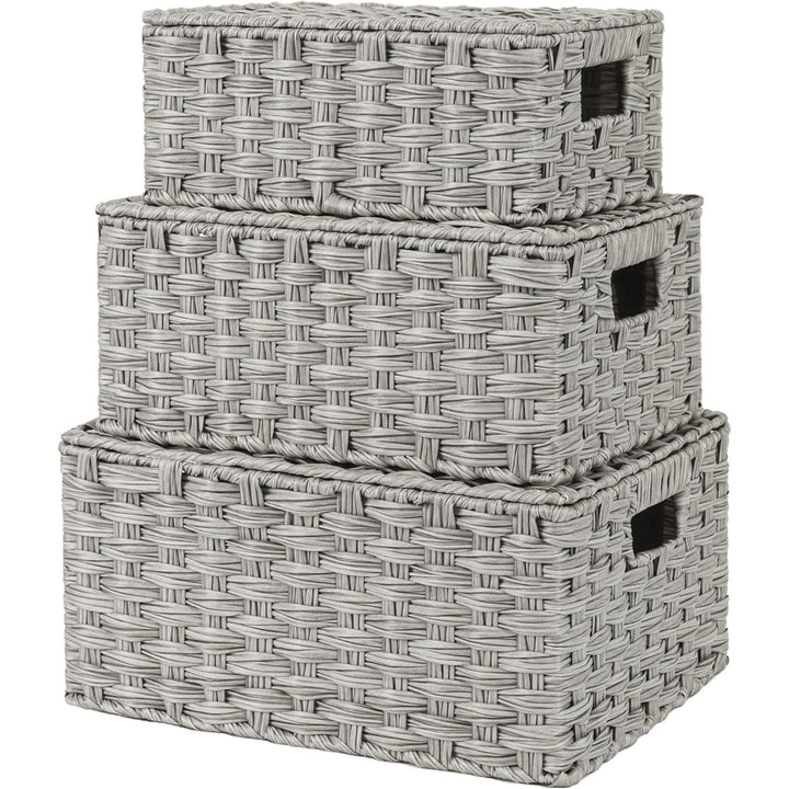 Handwoven Storage Baskets Set Bowlift