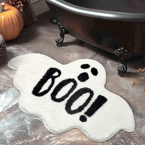 Ghost-Themed Bath Mat