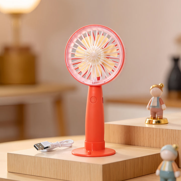 Women's portable handheld fan with USB connection and innovative design Bowlift