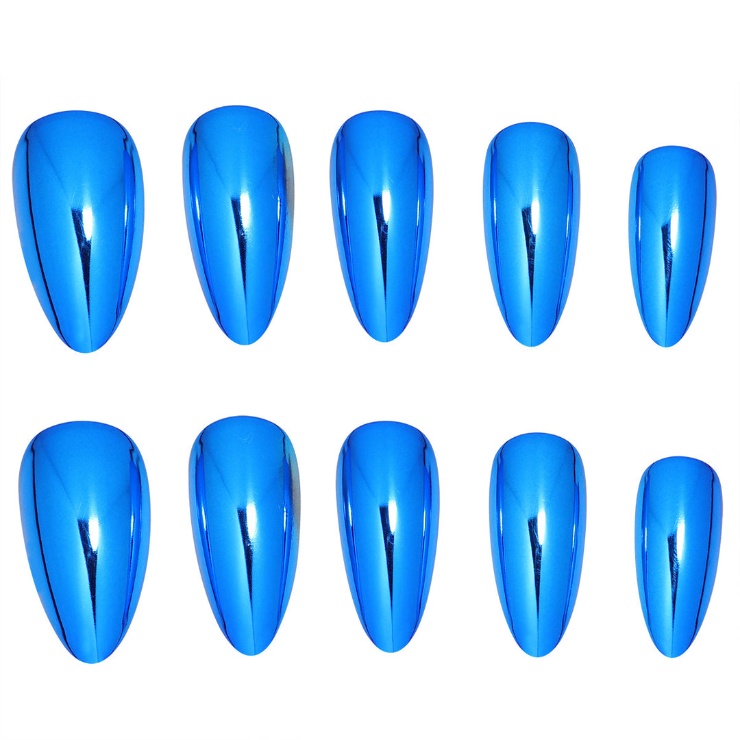 Glossy Stiletto Press-On Nails Bowlift