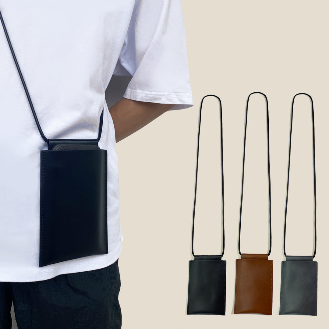 Minimalist Leather Phone Holder Bowlift