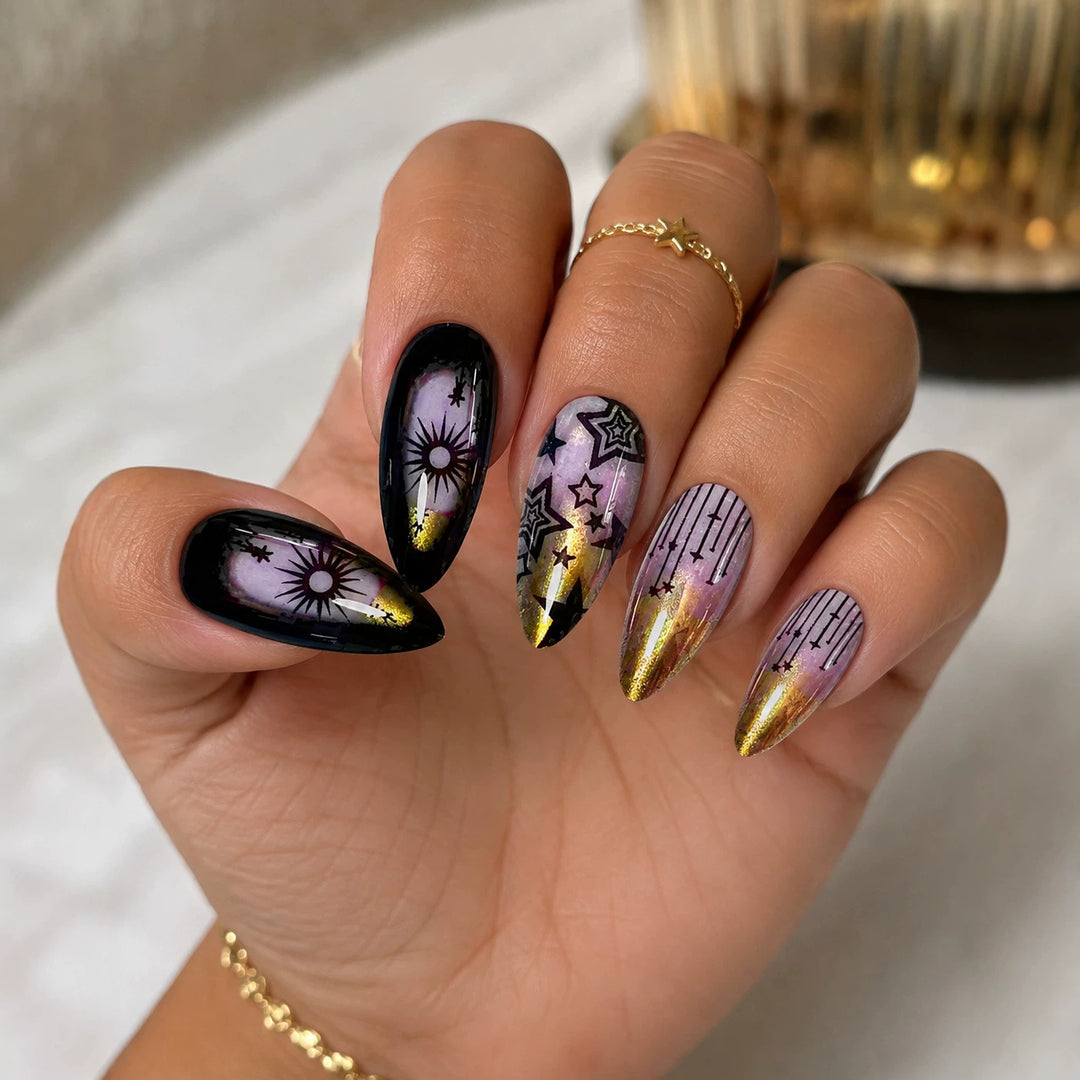 Decorative Stiletto Nail Art Extensions Bowlift