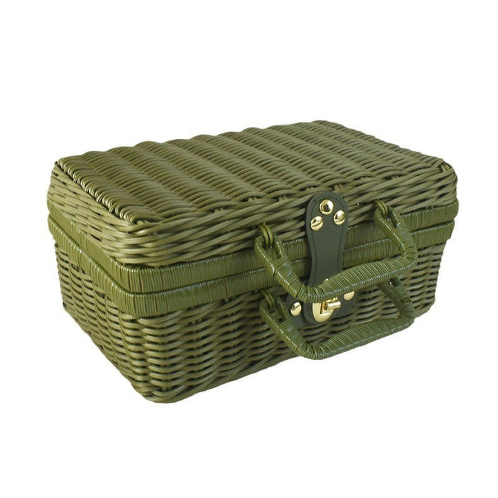 Handcrafted Wicker Storage Case Bowlift