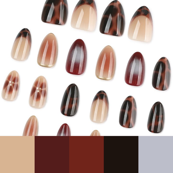 Glamorous acrylic stiletto nails with elegant glitter design Bowlift