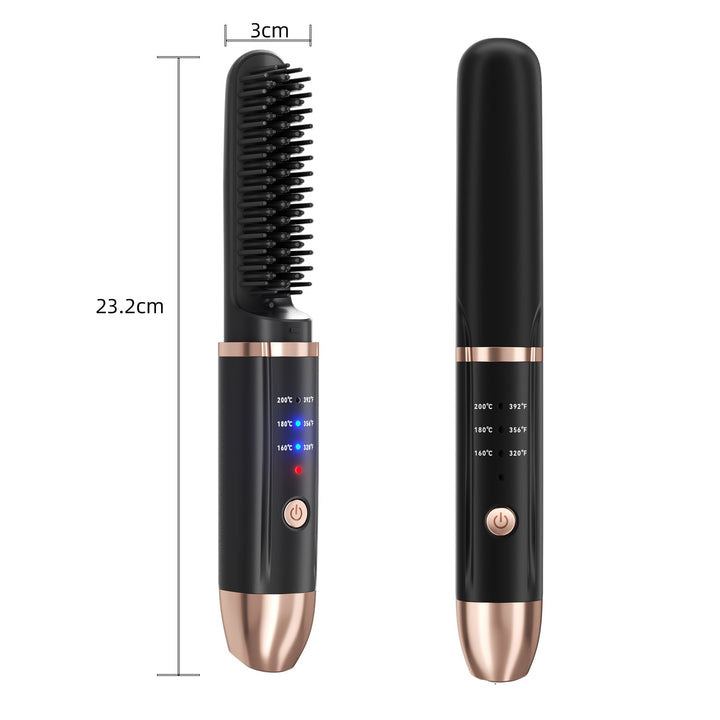 Hair Straightening Brush Bowlift