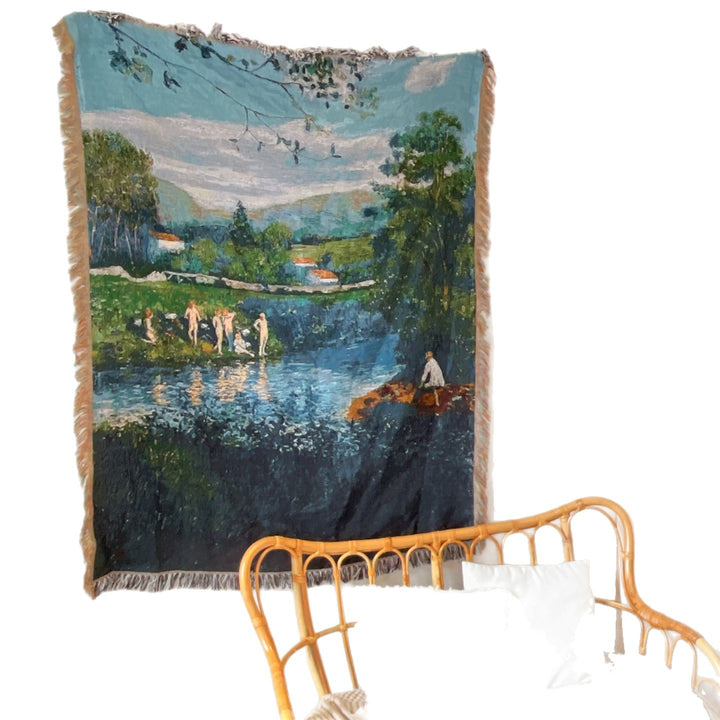 Artistic Landscape Throw Blanket