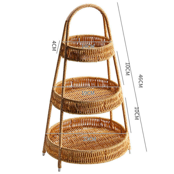 Handcrafted Wicker Storage Basket Bowlift