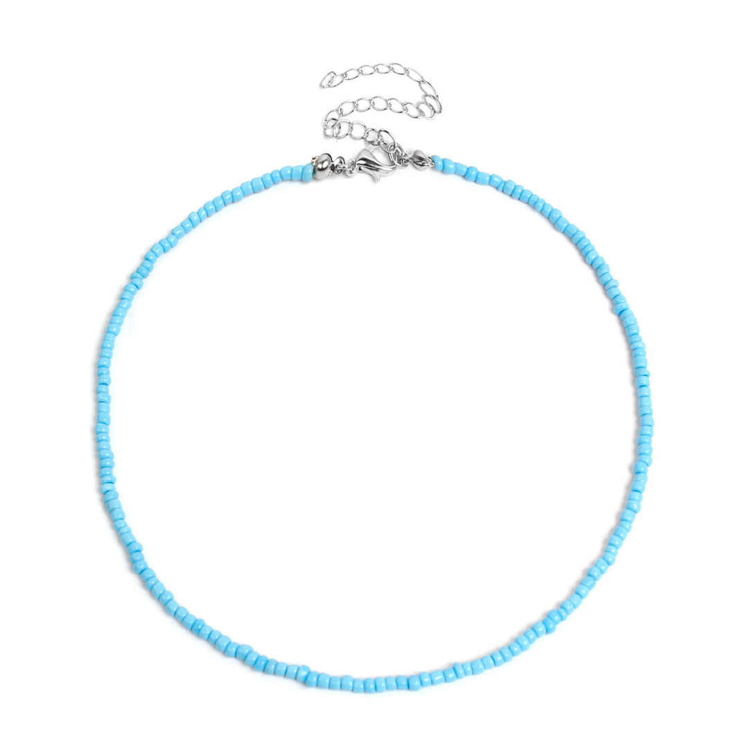 Colorful Beaded Choker Necklace Bowlift