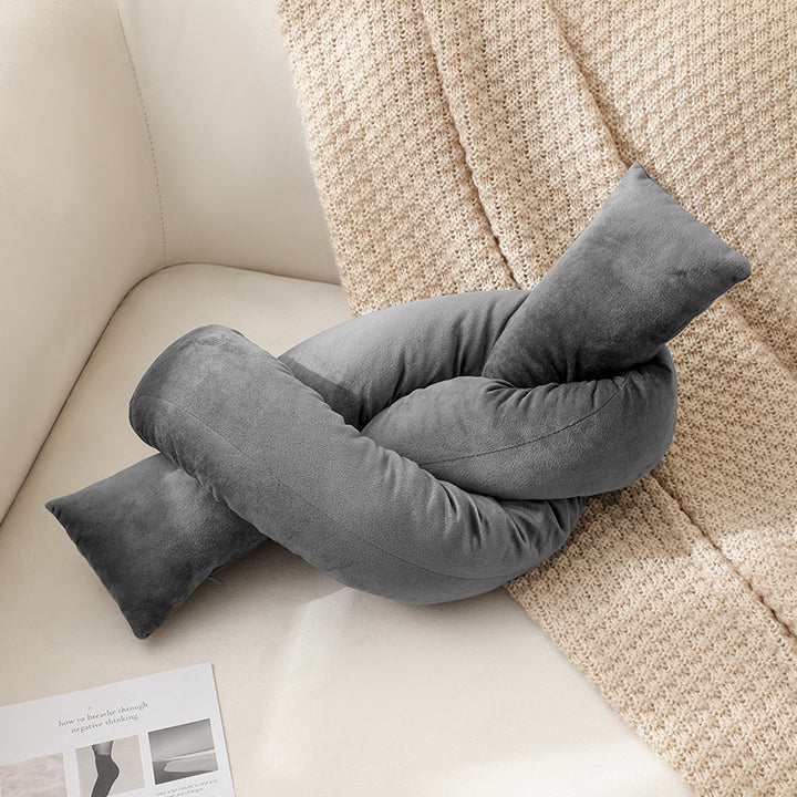 Soft Knotted Decorative Pillow
