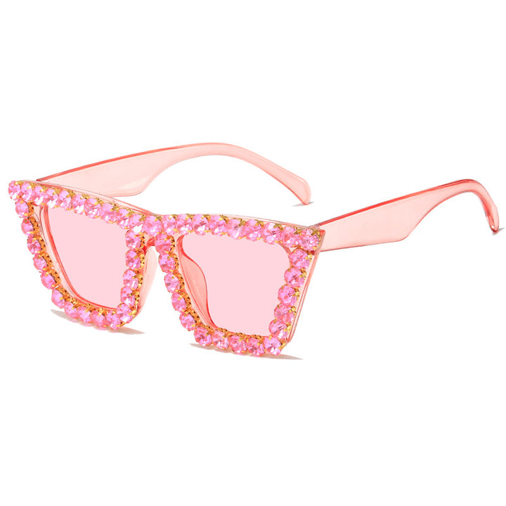 Women's extravagant sunglasses with glittering frame Bowlift