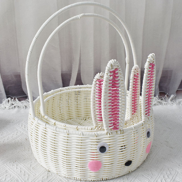 Bunny-Shaped Decorative Storage Basket Bowlift