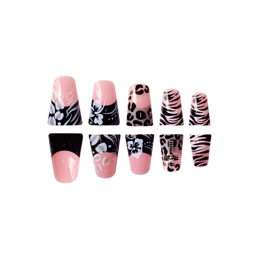 Artistic 3D Floral Press-On Nail Extensions Bowlift