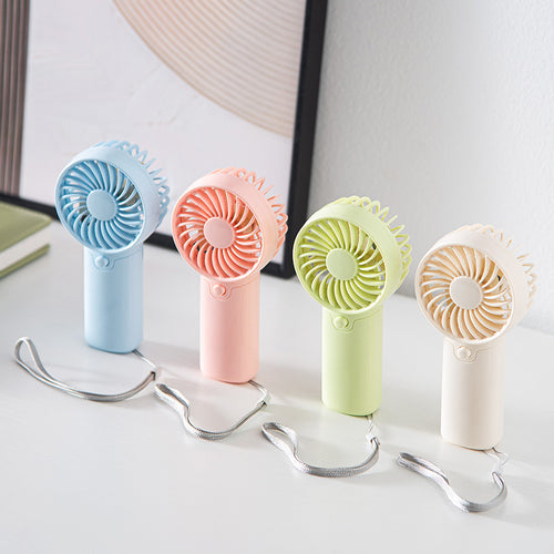 Women's portable mini fan with ergonomic handle and USB charging function Bowlift