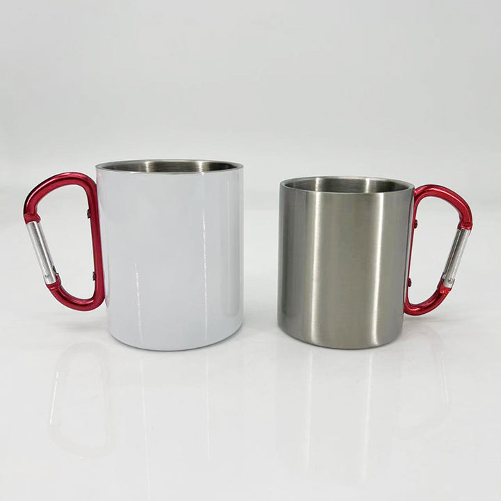 Women High-Quality Stainless Steel Drinking Cup with Carabiner Handle Bowlift