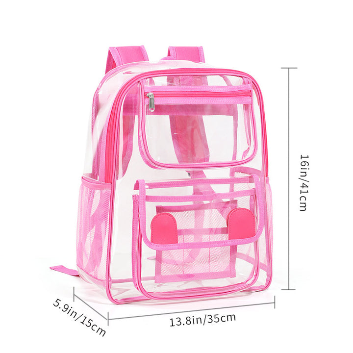 Transparent backpack with multiple compartments Bowlift