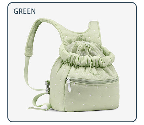 Drawstring Closure Casual Backpack Bowlift