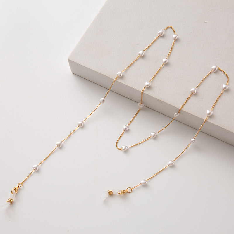 Pearl-Accented Eyewear Chain Bowlift