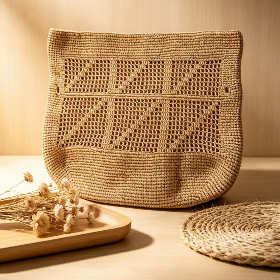 Hand-knotted shoulder bag Bowlift