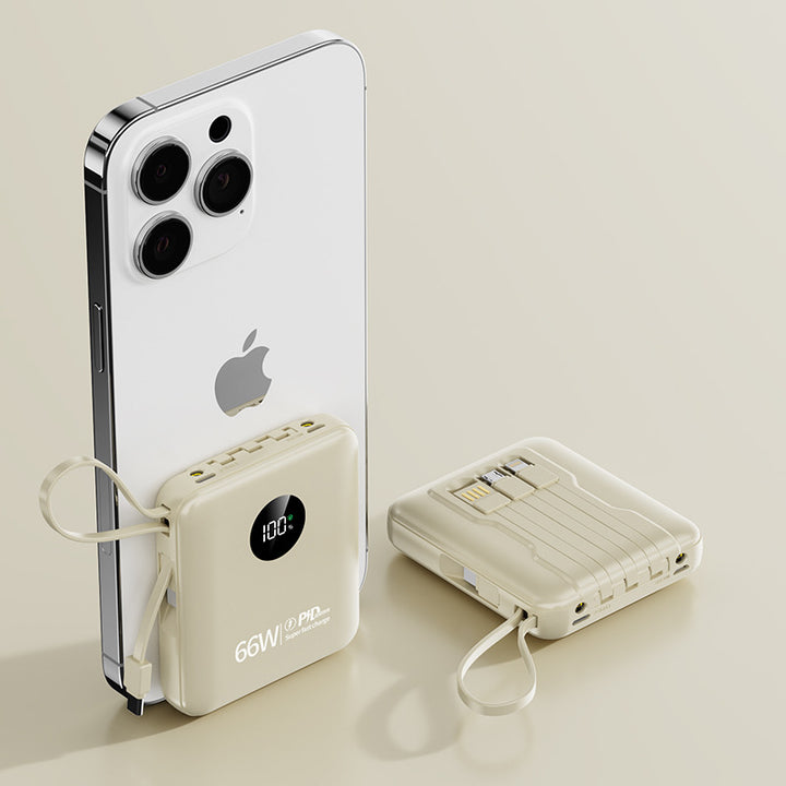 Portable 66W Powerbank with Fast Charging Function Bowlift