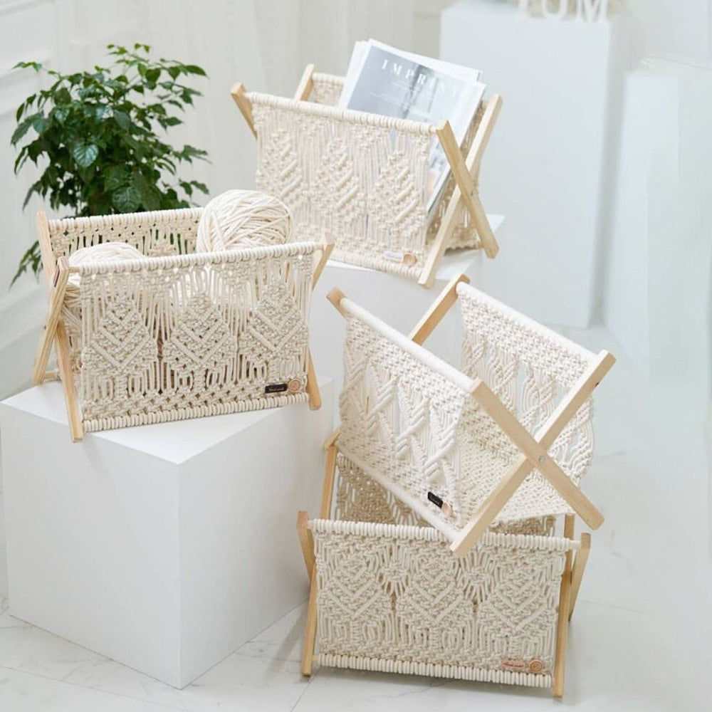 Decorative Macrame Storage Basket Bowlift