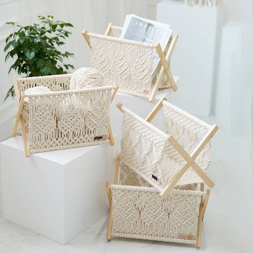 Decorative Macrame Storage Basket Bowlift