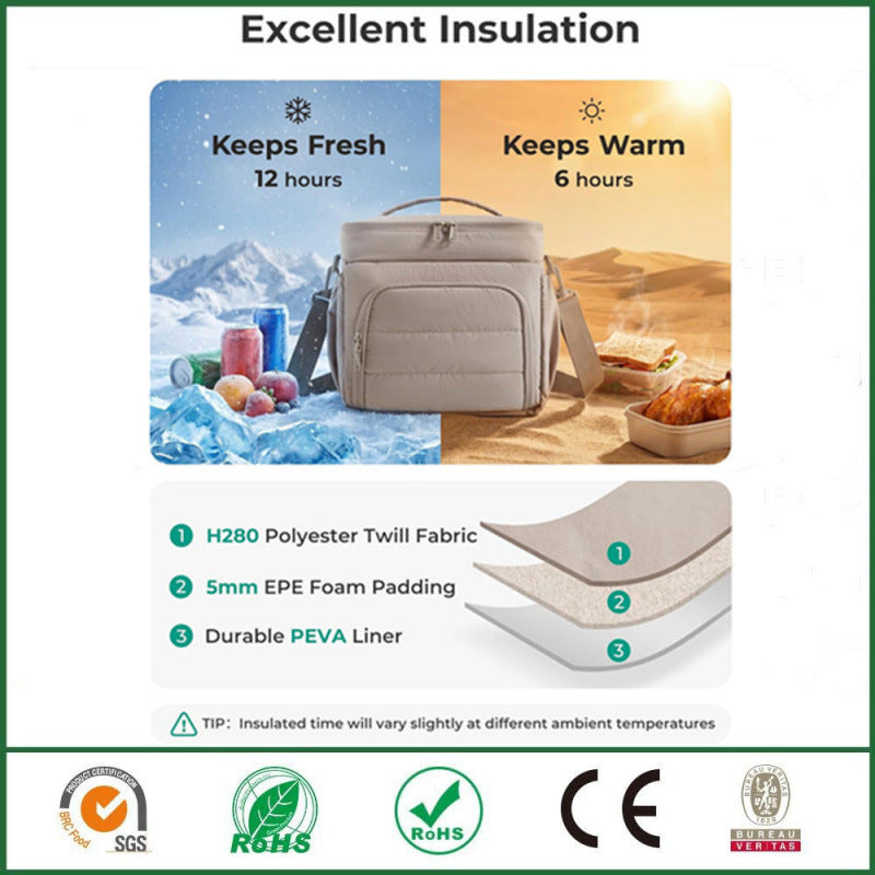 Insulated Food Storage Cooler Bowlift