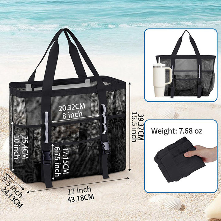 Multifunctional beach bag with mesh design Bowlift