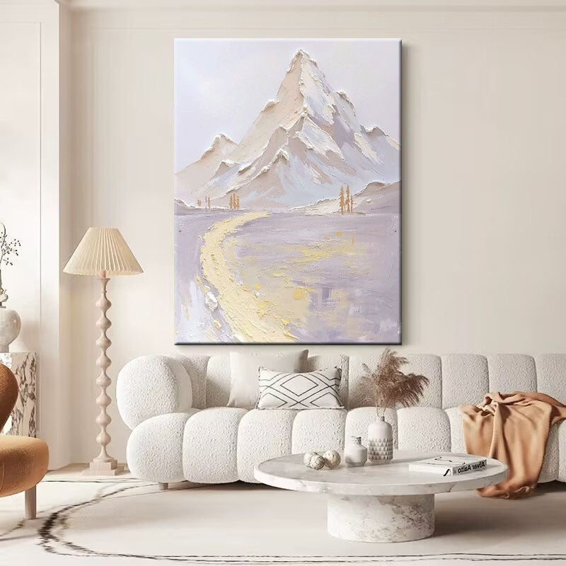 Abstract Mountain Landscape Canvas Artwork