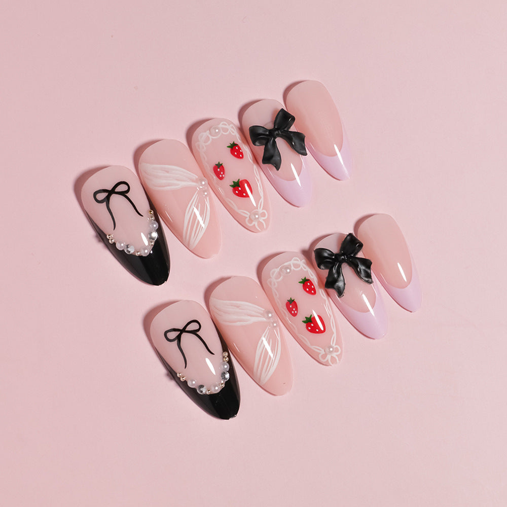 Artistic DIY Press-On Nail Set Bowlift