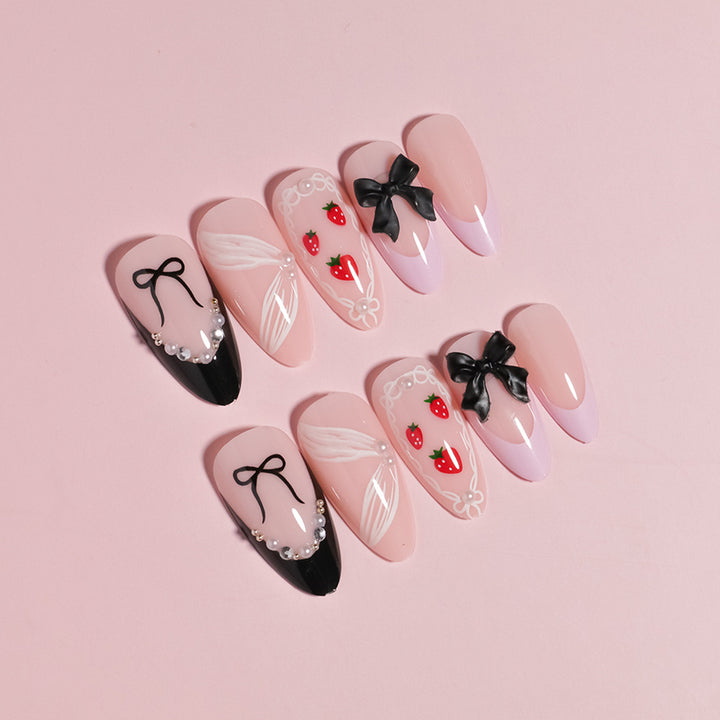 Artistic DIY Press-On Nail Set Bowlift