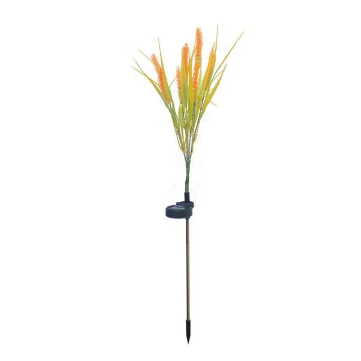LED Illuminated Realistic Wheat Grass Garden Stake Lights Decorative Landscape Clusters Bowlift
