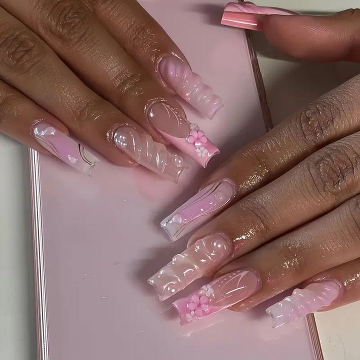 Artistic Floral Nail Enhancements Bowlift 1787977866