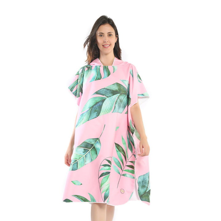Beach dress with tropical print Bowlift