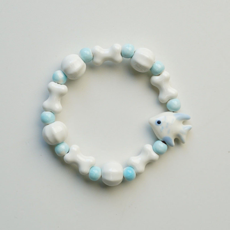 Heart-Shaped Beaded Bracelet Bowlift