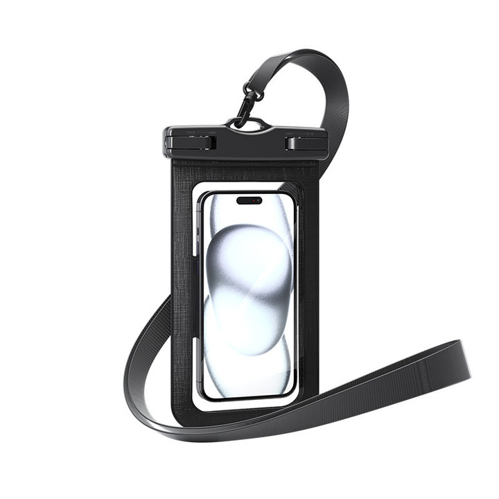 Waterproof smartphone case with adjustable carrying strap Bowlift