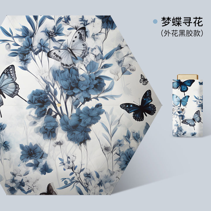 Ladies elegant umbrella with floral design Bowlift