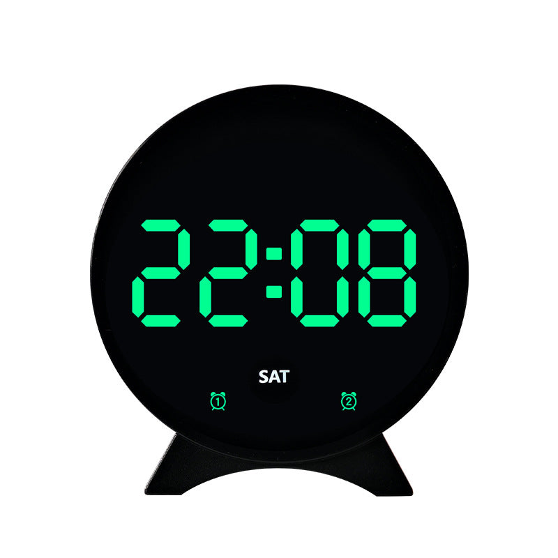Digital alarm clock with large LED display and adjustable light sensor Bowlift