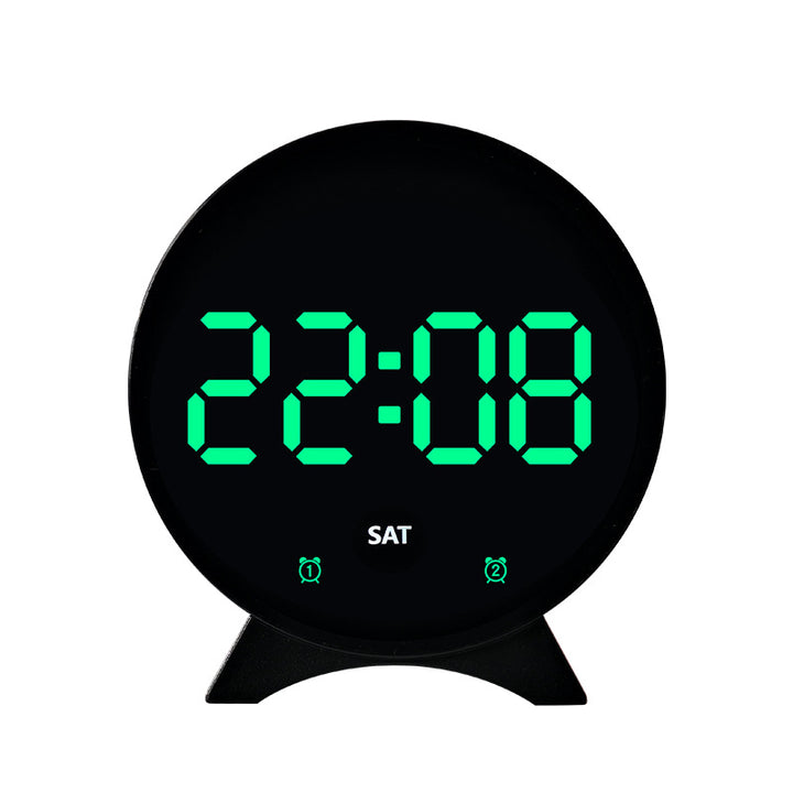 Digital alarm clock with large LED display and adjustable light sensor Bowlift