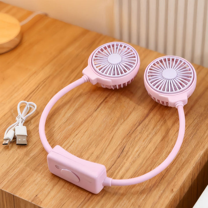 Women Portable Neck Fan with Flexible Design Bowlift