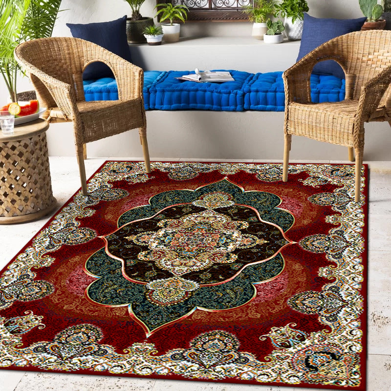 Elegant Vintage Flower Rug