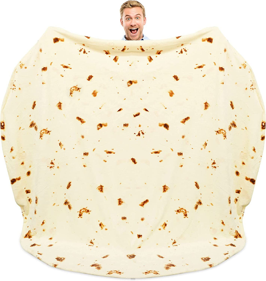 Unisex Fun Blanket in Tortilla Design Bowlift
