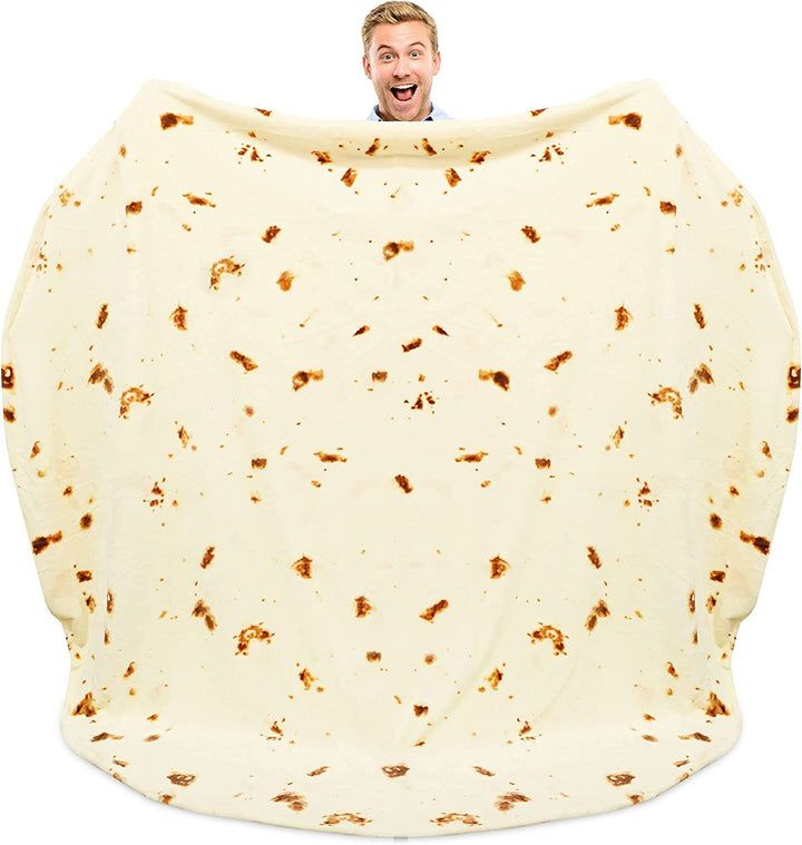 Unisex Fun Blanket in Tortilla Design Bowlift